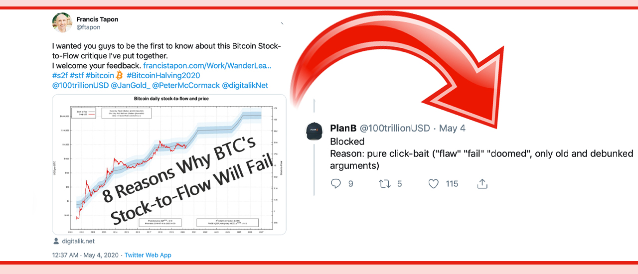 S2F Hopium: Informe y críticos de Twitter encuentran fallas con la relación de existencias a flujo de Bitcoin 